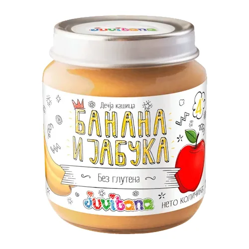 Kašice JUVITANA kašica od banane i jabuke 128g