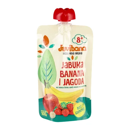 Kašice JUVITANA voćni pire jabuka, banana i jagoda