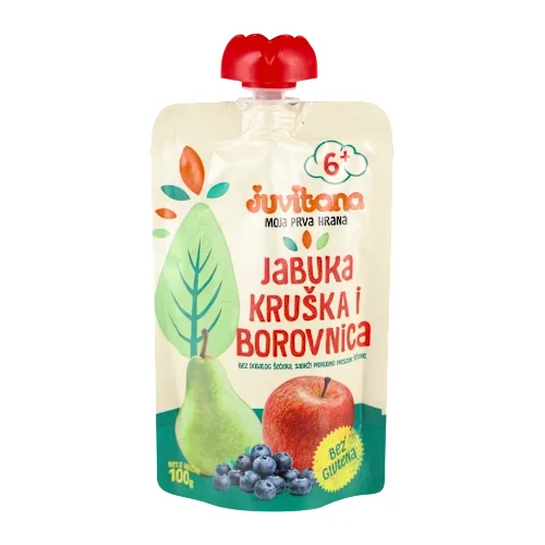 Kašice JUVITANA voćna kašica jabuka kruška i borovnica 100g