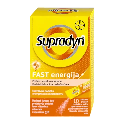 Vitamini i minerali BAYER Supradyn Fast Energija 10 kesica