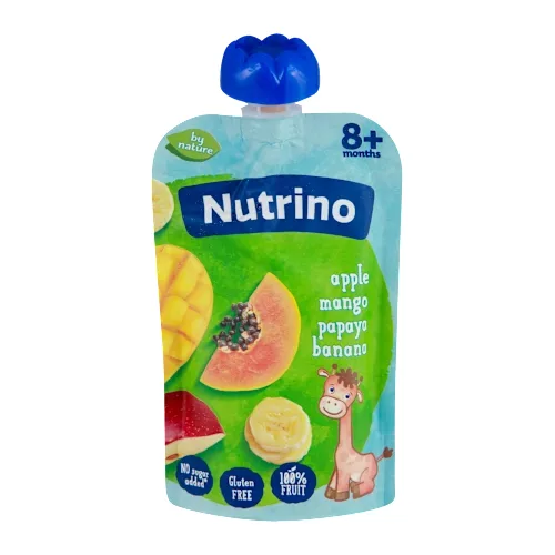 Kašice NUTRINO voćni pire jabuka,mango,papaja,banana 100g
