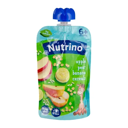 Kašice NUTRINO voćni pire jabuka kruška banana sa žitaricama 100g