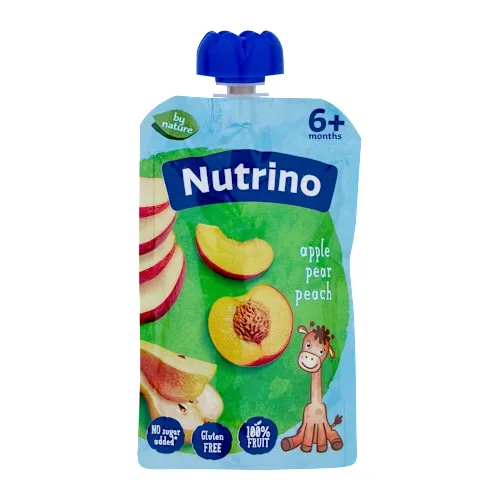 Kašice NUTRINO voćni pire 6+ jabuka, kruška, breskva 100g