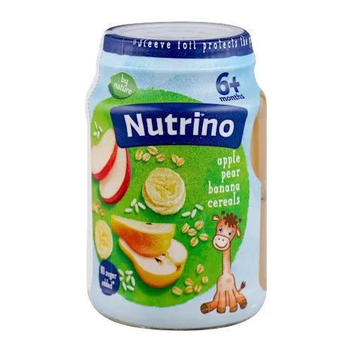 Kašice NUTRINO kašica 6+ jabuka, kruška i banana 190g