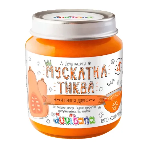 Kašice JUVITANA kašica od muskantne tikve 4+ 128g