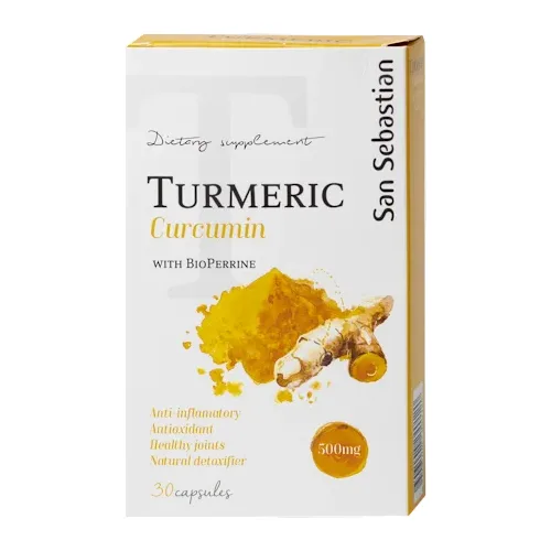Kosti, zglobovi i mišići SAN SEBASTIAN Turmeric Curcumin 30 kapsula