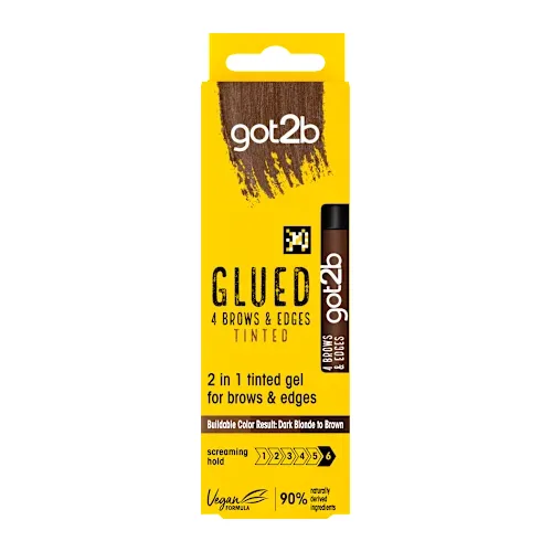 Gel za oblikovanje kose GOT2B Glued gel za obrve i kosu, braon 16ml