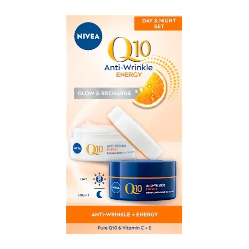 Krema za lice NIVEA Q10 energy duo dnevna+noćna krema (2x50ml)