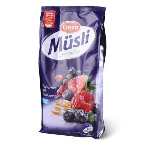 Musli EMCO Crunchy borovnica,malina  750g