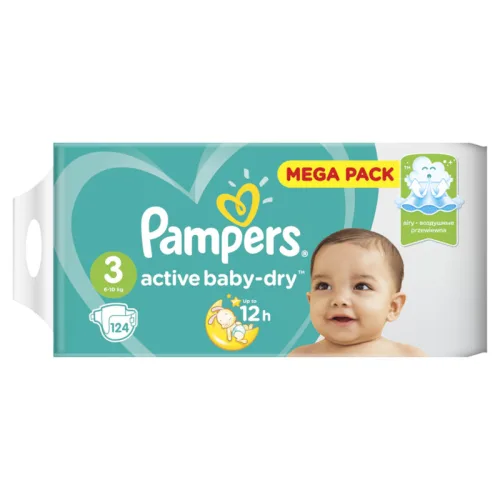 Pelene za decu PAMPERS 3 124 MBM