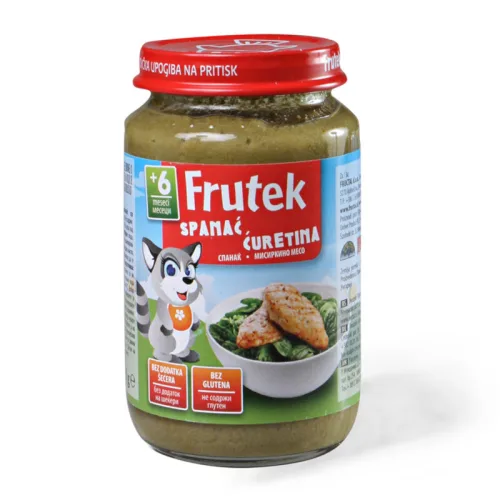 Kašica FRUTEK spanać, ćuretina 190g