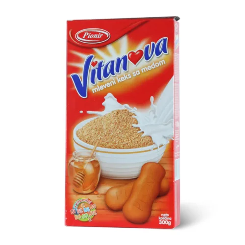 Mleveni keks VITANOVA sa medom 300g