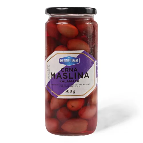 Maslina zelena UKUS MEDITERANA kalamata 500g