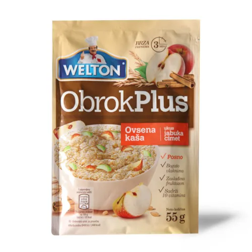 Ovsena kaša  OBROK PLUS jabuka cimet 55g