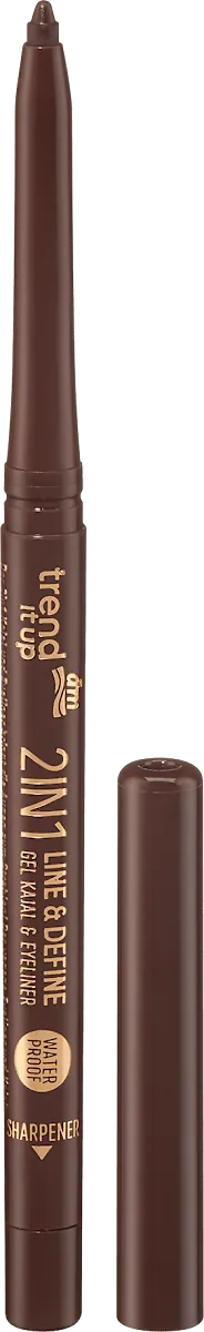 Ajlajner TREND IT UP 2u1 line & define olovka za oči i ajlajner - 030 Dark Brown, 1 kom
