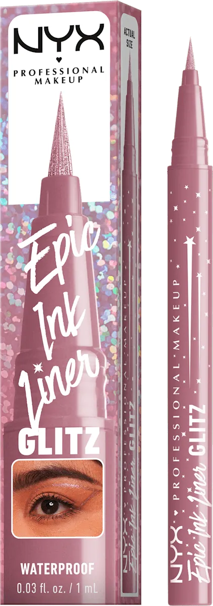 Ajlajneri NYX PROFESSIONAL MAKEUP Epic Ink Glitz 03 shimmer stich