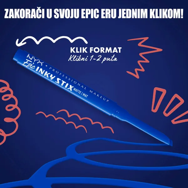 Ajlajneri NYX PROFESSIONAL MAKEUP Epic Inky stix 06 cobalt click