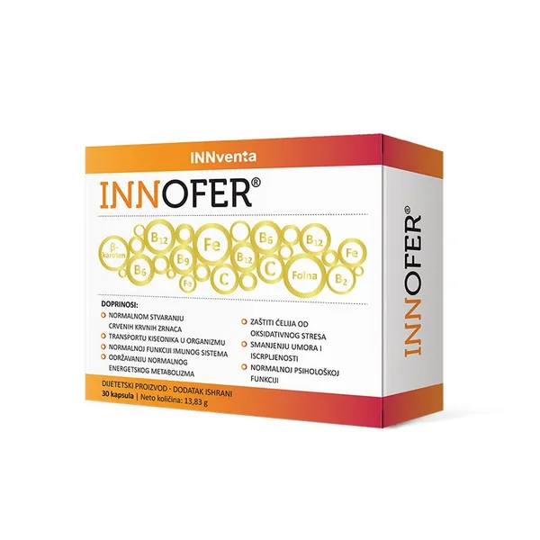 Anemija INNVENTA Innofer, 30 kapsula