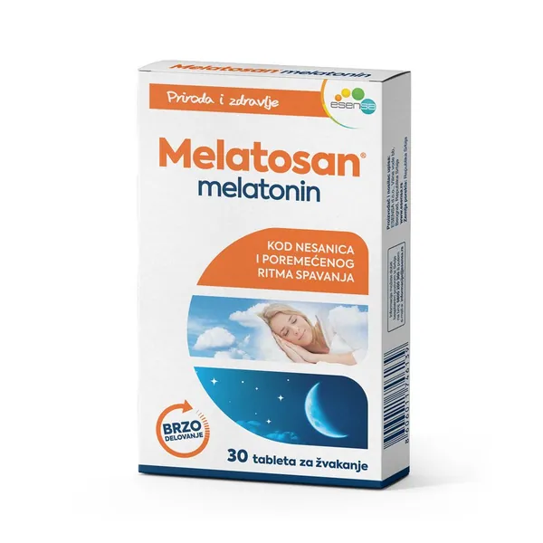 Antistres i relaksacija ESENSA Melatosan Melatonin 30 tableta za žvakanje, Protect