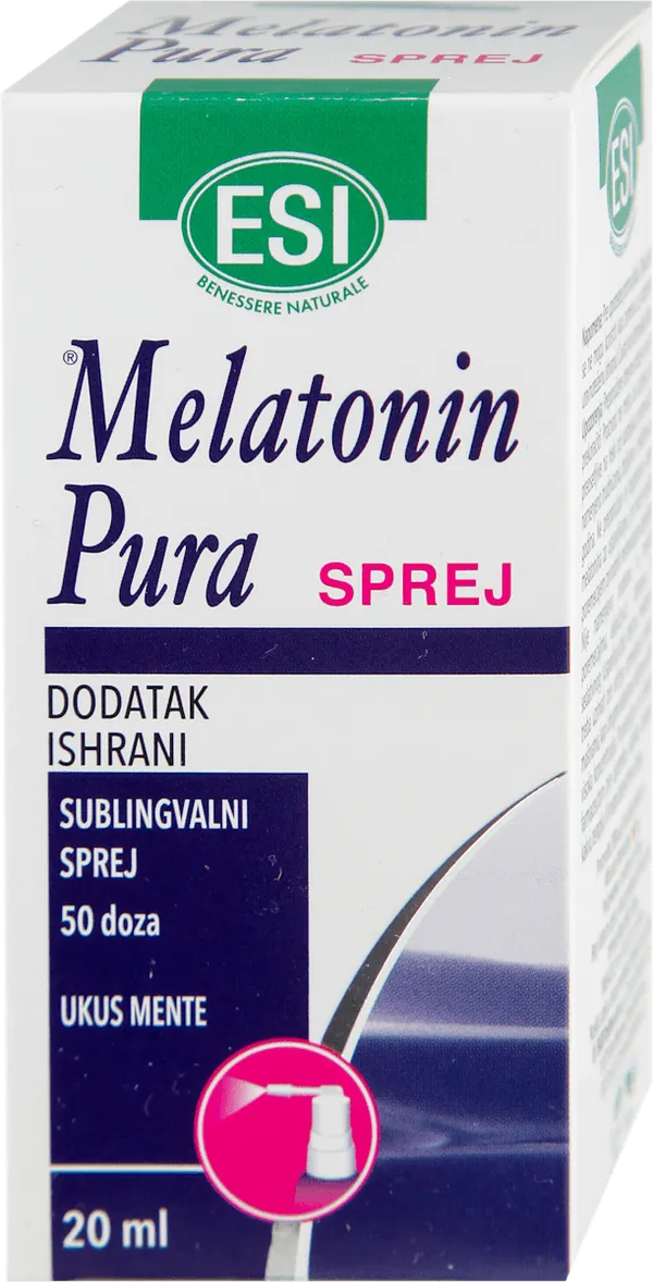 Antistres i relaksacija ESI Melatonin Pura sprej 20 ml