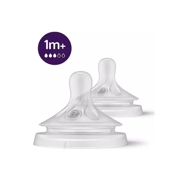 AVENT Natural Response silikonska cucla spor protok (1m+)