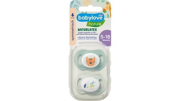 BABYLOVE Nature laža simetrična Naturlatex (5-18m) 2kom