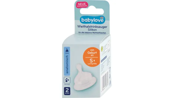 BABYLOVE silikonska cucla široko grlo 2kom