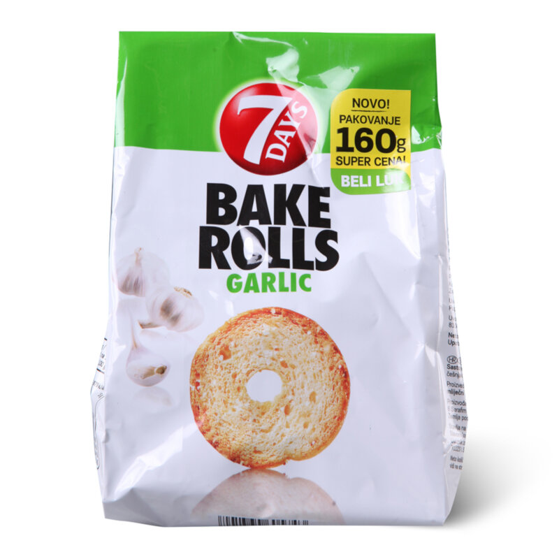 BAKE ROLLS Garlic 160g
