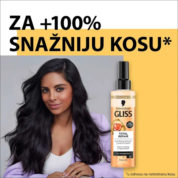 Balzam za kosu GLISS KURR sprej exp. repair 200ml