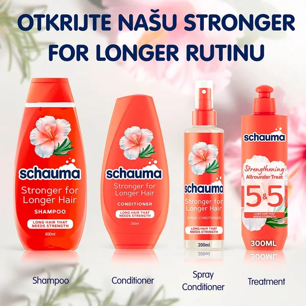Balzam za kosu SCHAUMA Stronger for longer hair sprej 250ml