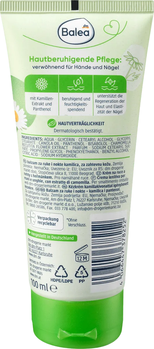 Balzam za ruke i nokte BALEA kamilica 100ml