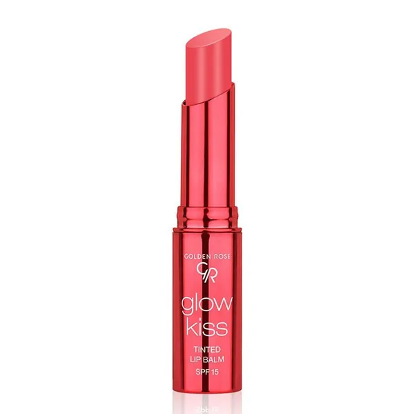 Balzam za usne GOLDEN ROSE glow kiss tinted peach shake no:04