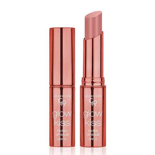 Balzam za usne GOLDEN ROSE glow kiss tinted vanilla latte 01