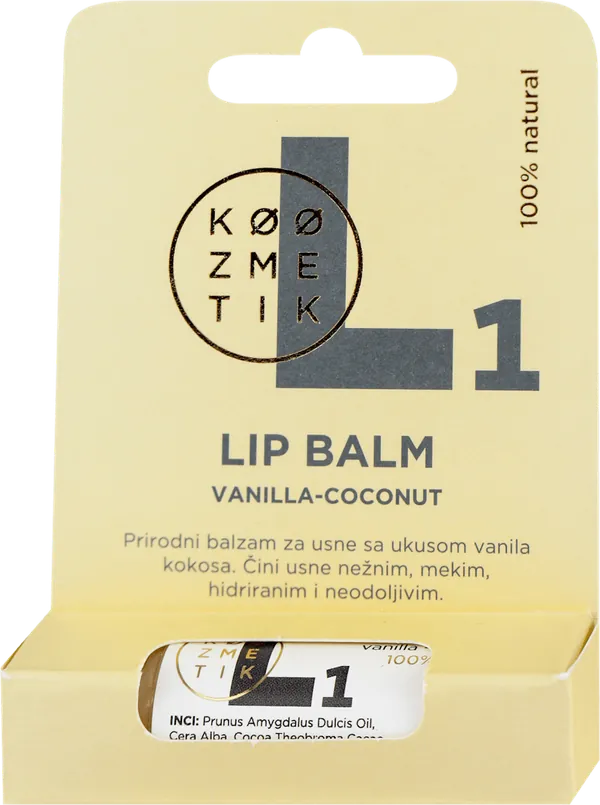 Balzam za usne KOOZMETIK lip balm vanila kokos 5ml
