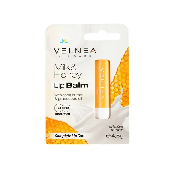 Balzam za usne VELNEA milk&honey 4.8g