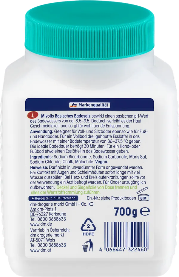 Bazna so za kupanje MIVOLIS 700g