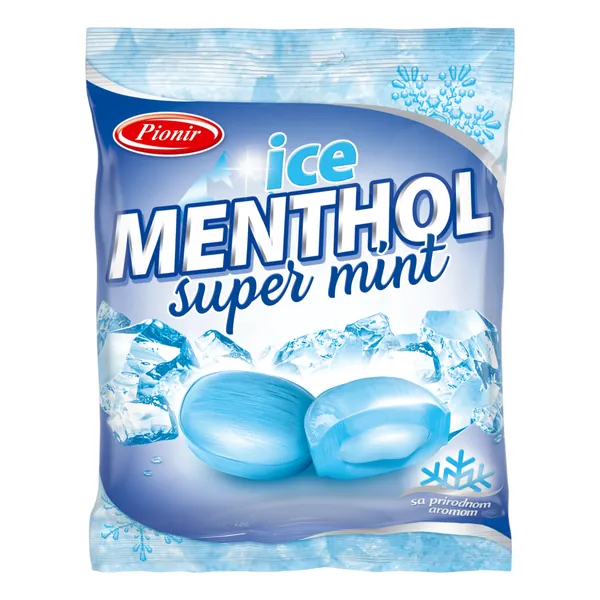 Bombone PIONIR ice menthol super mint 100g