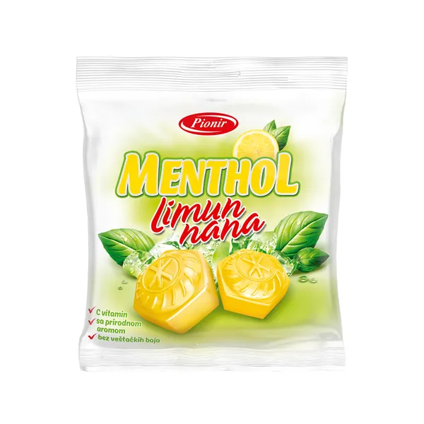 Bombone PIONIR mentol limun i nana 100g