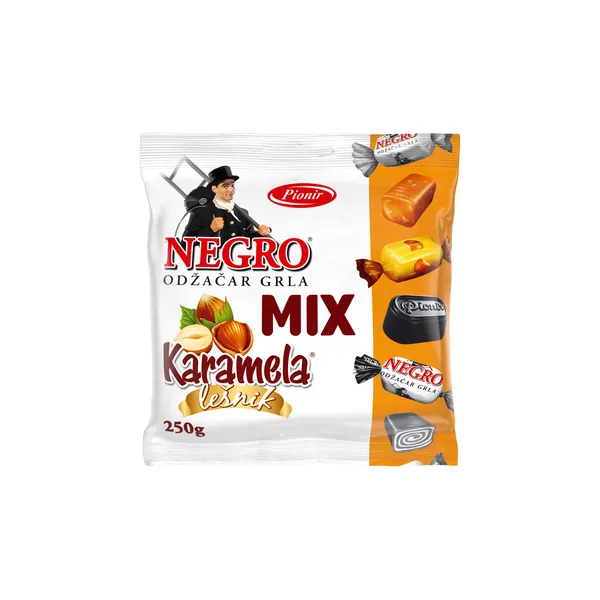 Bombone PIONIR mix NEGRO+lesnik 250g