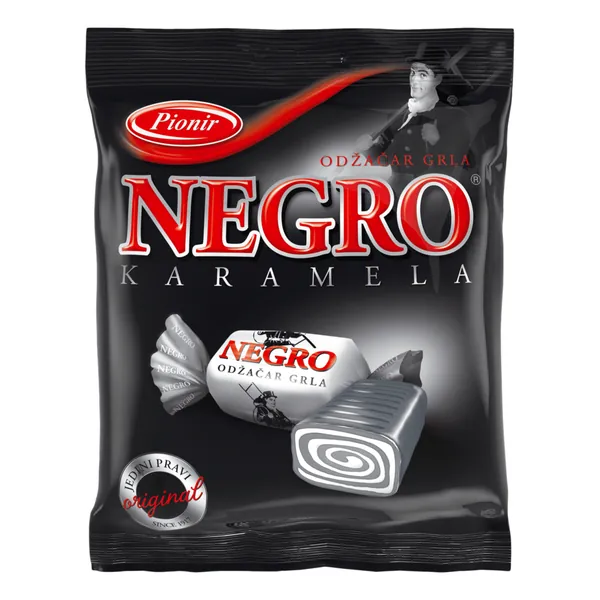 Bombone PIONIR NEGRO karamela tvrda 100g