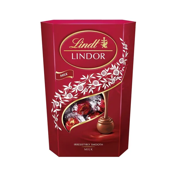Bombonjera LINDT milk cornet 337g