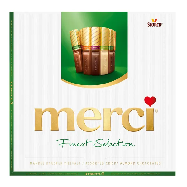 Bombonjera MERCI Crispy 250g
