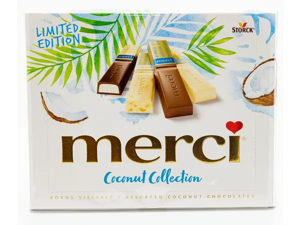 Bombonjera MERCI kokos 250g