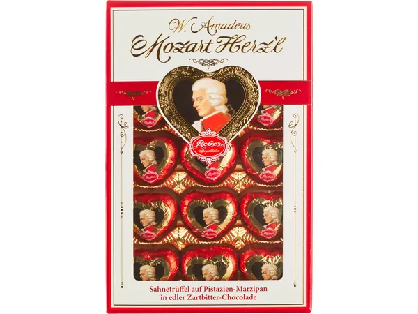 Bombonjera MOZART srce 150g