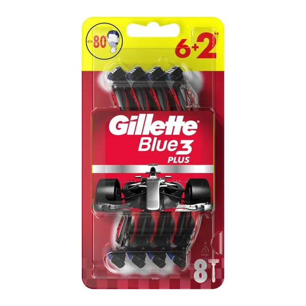Brijač GILETTE Blue 3 plus nitro jednokratni 6+2 gratis