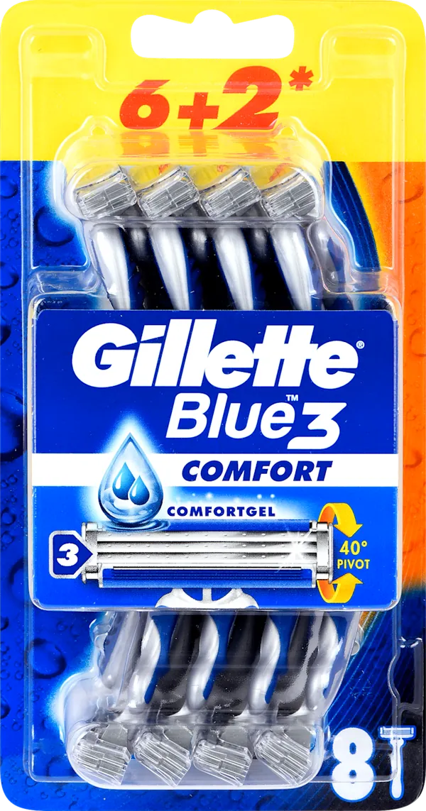 Brijač GILLETTE Blue comfort 3 jednokratni 6+2 gratis 8 kom
