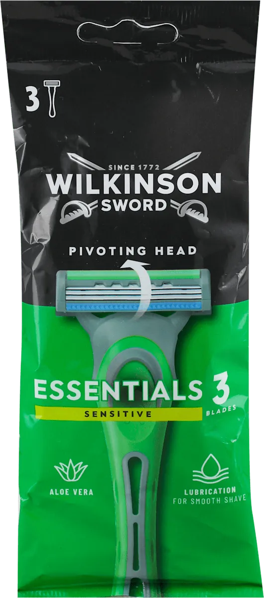 Brijač za muškarce WILKINSON extra essential 3 - sensitive, 3 kom