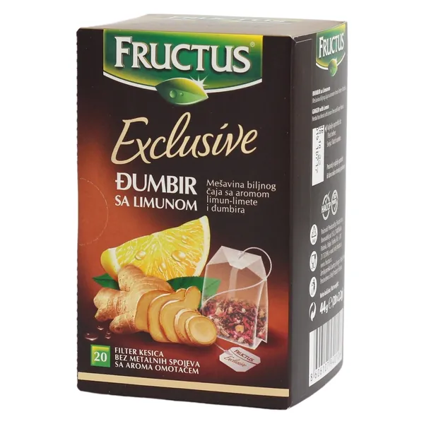 Čaj FRUCTUS od djumbira sa limunom 44g