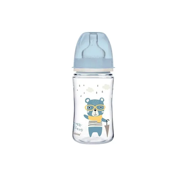 CANPOL BABIES Bonjour Paris flašica 240ml plava