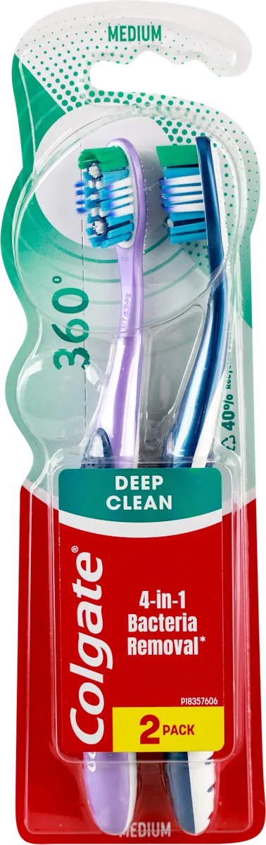 Četkica za zube COLGATE 360° deep clean medium 1+1 gratis